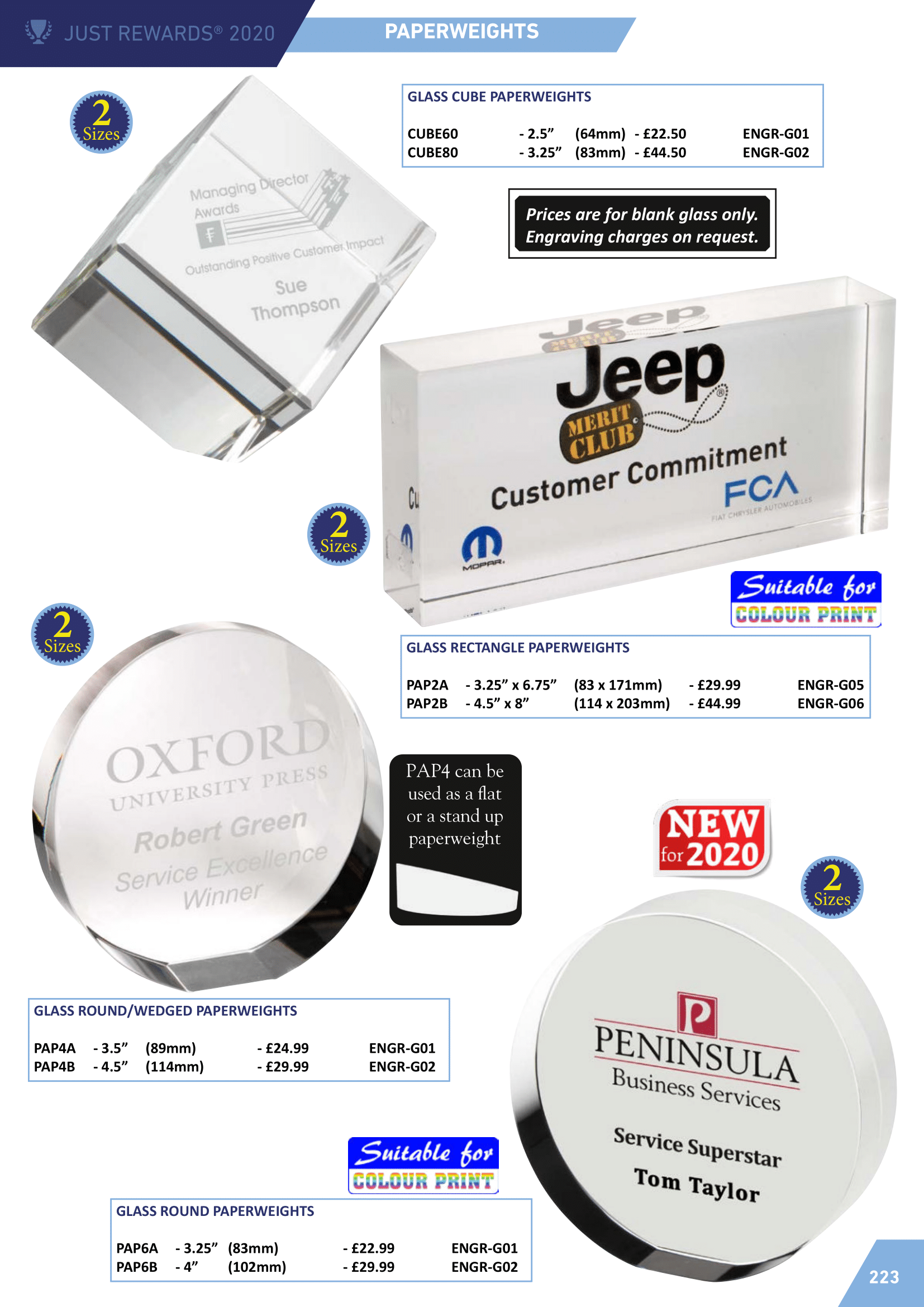 Paperweights Personalised