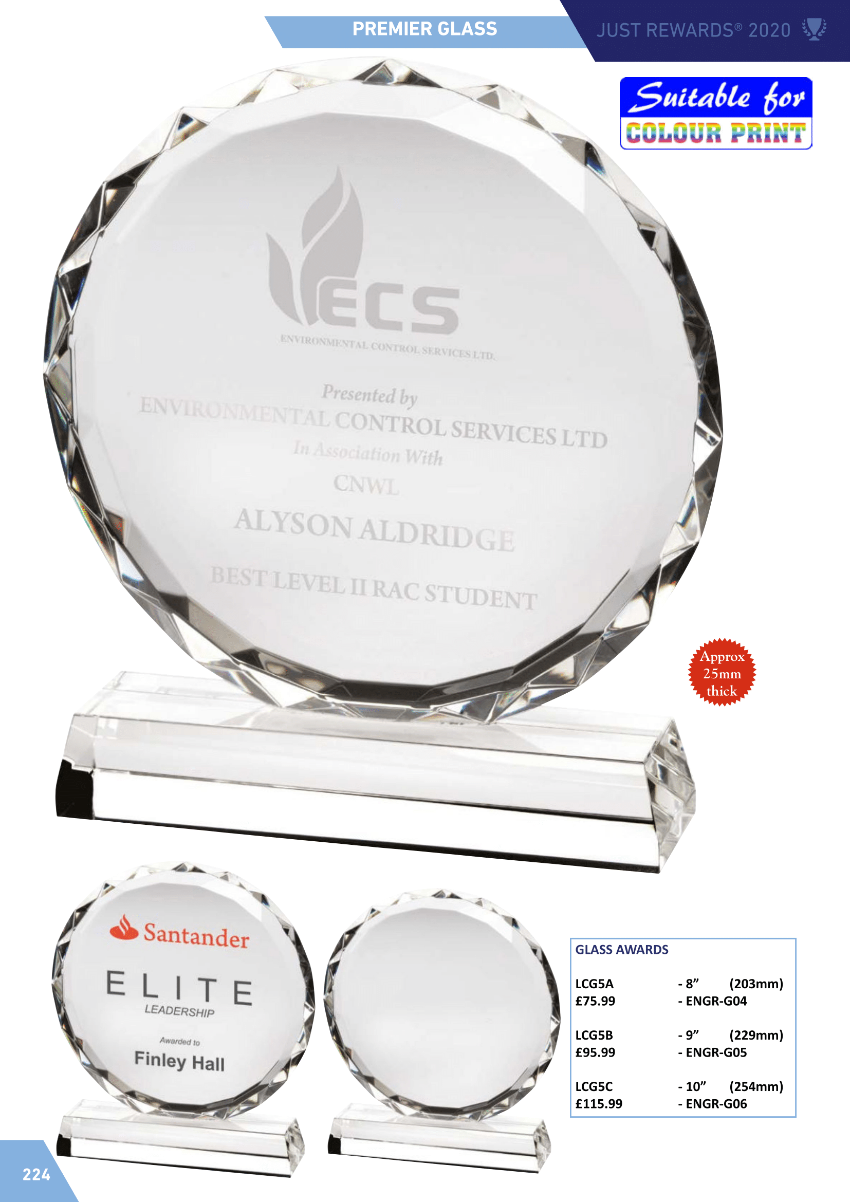 Glass Plaques Premium