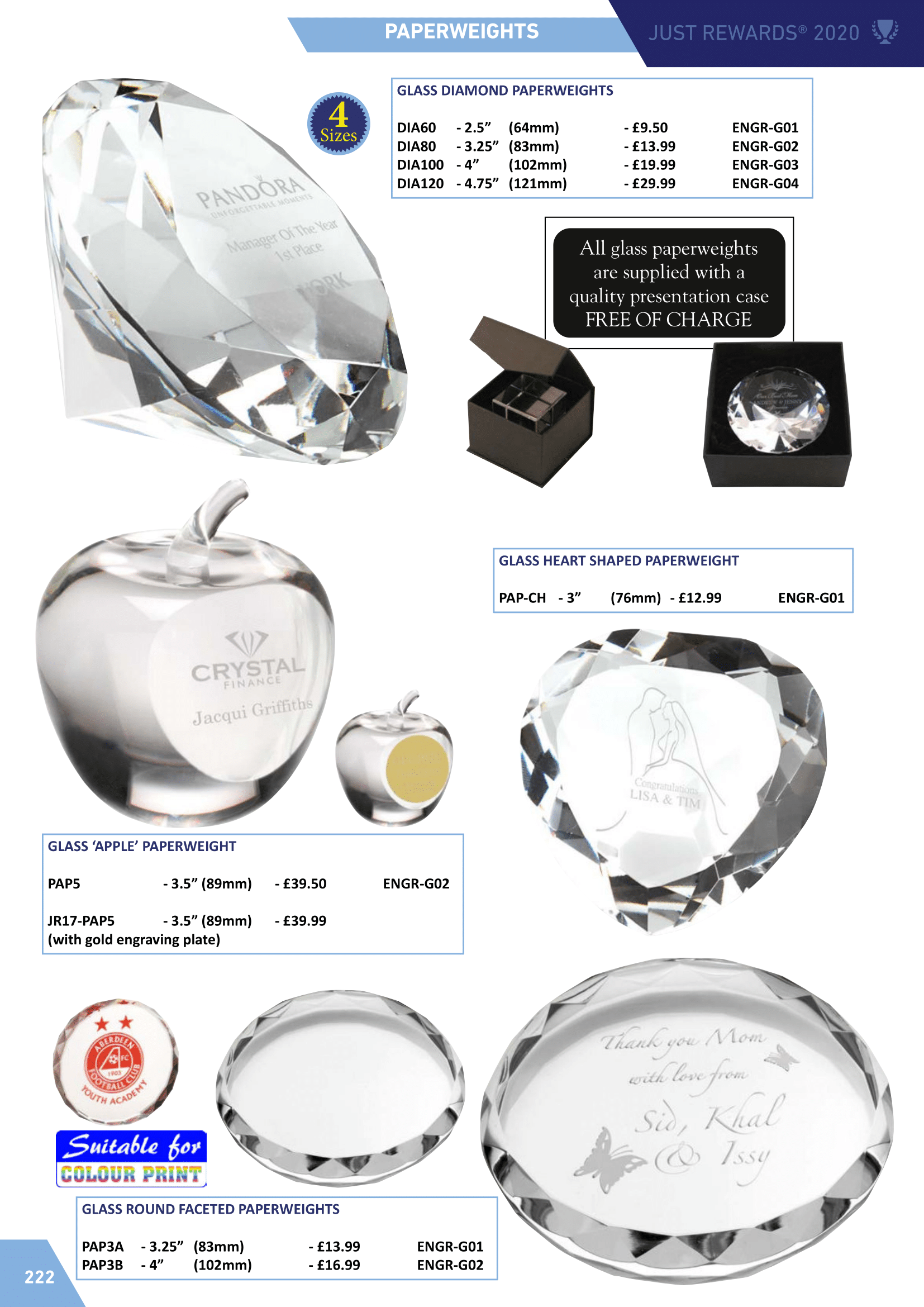 Paperweights Personalised